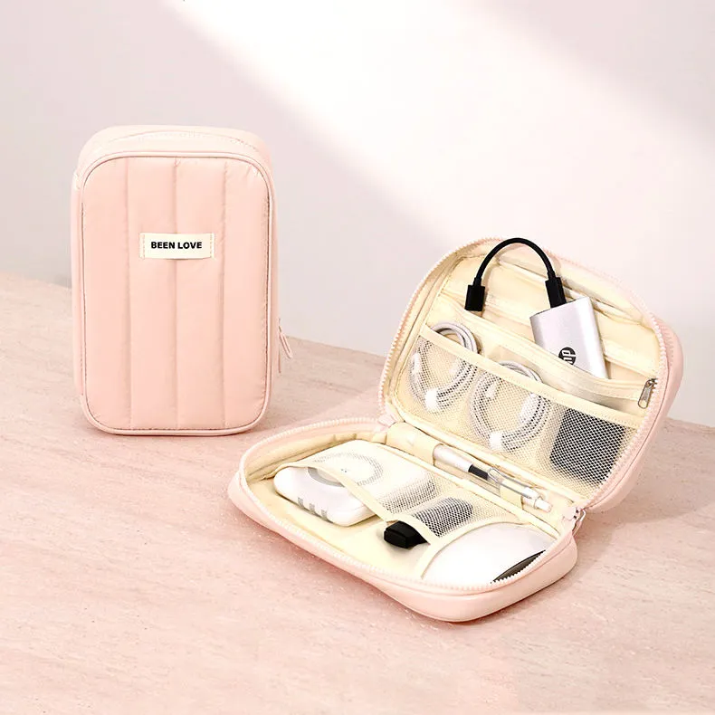 Portable Zipper Mobile Phone Bag Large Capacity Travel Cable Digital Storage Bag Wholesale Fashion Power Bank Organizer Bag