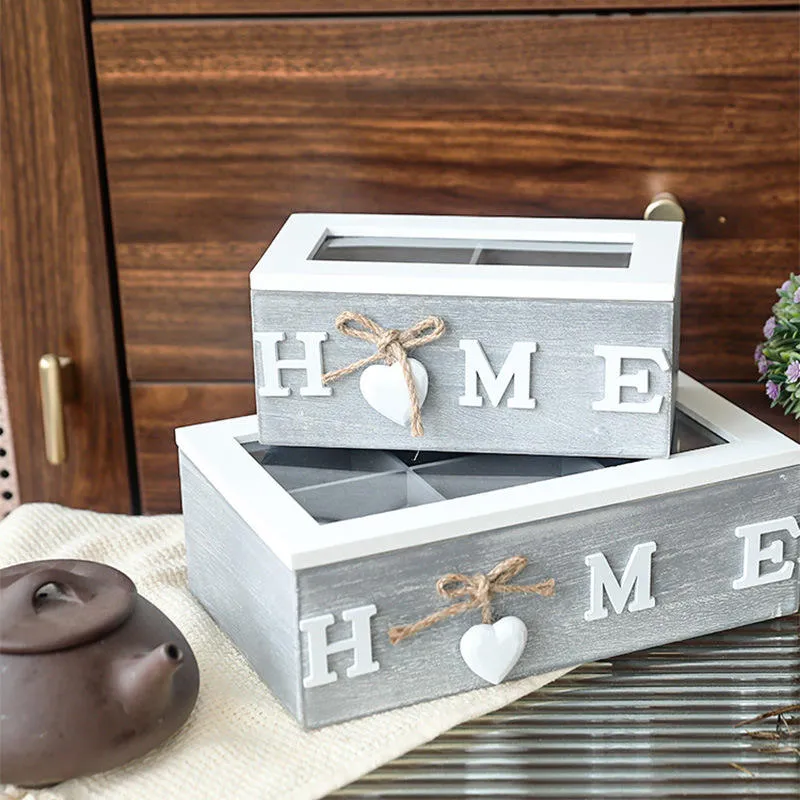 Multi-Compartment Wooden Box for Jewelry