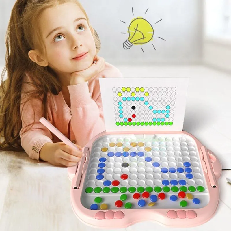 Magnetic Sketchpad Pen Color Puzzle & Chessboard Erasable Educational Toys for Children Baby Painting & Graffiti